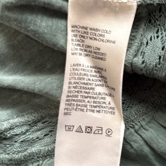 COPY - Free People NWT Fall in Love Tee  Washed Army Green Sz L Ret $78 - Picture 8 of 9